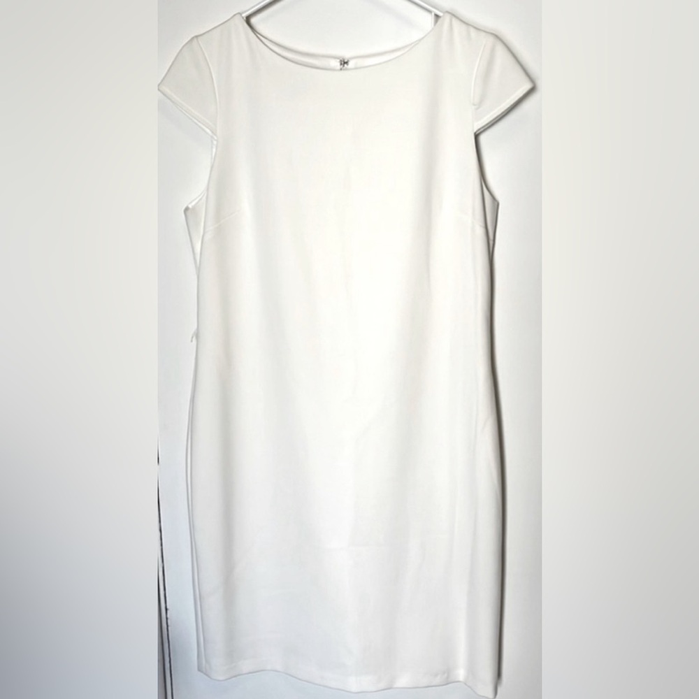 Kelly and Diane ivory cap sleeve dress